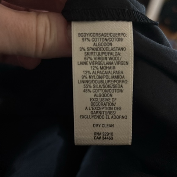 NWT Juicy Bubbly Boucle Ruffle Collar Belted Dress with mohair & alpaca size 10 - Picture 10 of 14